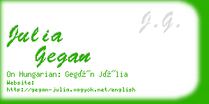 julia gegan business card